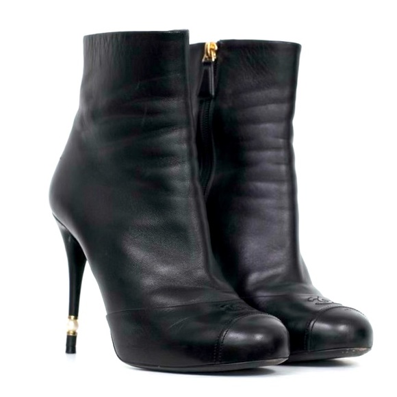 CHANEL Shoes - CHANEL Boots with Pearl Heel